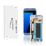 174A Genuine LCD Screen For Samsung Galaxy S7 Edge G935F With Frame Blue