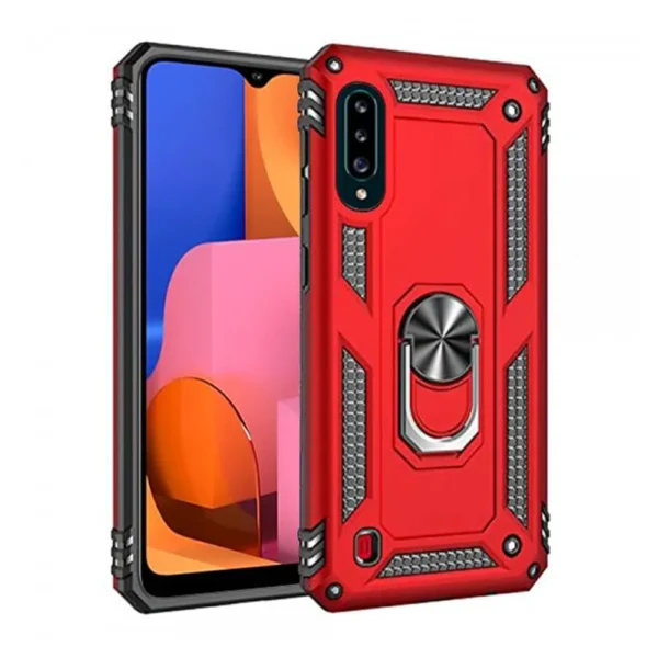 17B Slim Shockproof Ring Armor Stand Phone Case for Samsung Galaxy A20s A207F