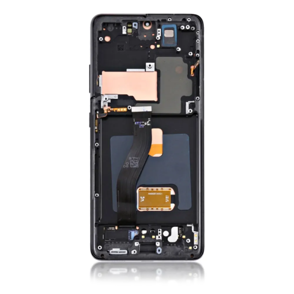 17C OLED LCD Screen For Samsung Galaxy S21 Ultra 5G G998 Black With Frame iShine Trade T/A Boltify Limited