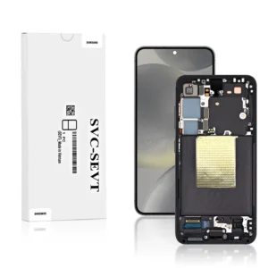 Genuine LCD Screen For Samsung Galaxy S24 S921B With Frame Black