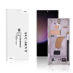 185A Genuine LCD Screen For Samsung Galaxy S23 Ultra S918B With Frame Lavender