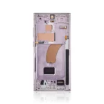 185B Genuine LCD Screen For Samsung Galaxy S23 Ultra S918B With Frame Lavender