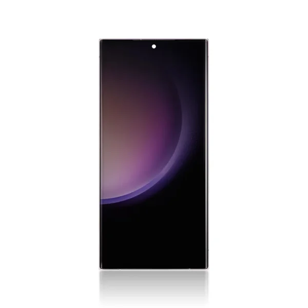 185C Genuine LCD Screen For Samsung Galaxy S23 Ultra S918B With Frame Lavender