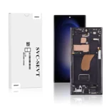 Genuine LCD Screen For Samsung Galaxy S23 Ultra S918B With Frame Black