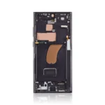 Genuine LCD Screen For Samsung Galaxy S23 Ultra S918B With Frame Black