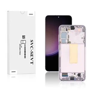 Genuine LCD Screen For Samsung Galaxy S23 Plus S916B With Frame Lavender