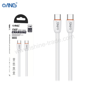 ANG E108 - USB C TO USB C 60W Soft Data Cable 1 Meter White