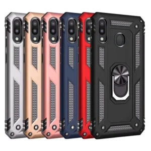 18A Slim Shockproof Ring Armor Stand Phone Case for Samsung Galaxy A20 A205F