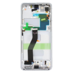 18C-OLED-LCD-Screen-For-Samsung-Galaxy-S21-Ultra-5G-G998-Silver-With-Frame