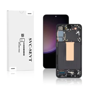 Genuine LCD Screen For Samsung Galaxy S23 Plus S916B With Frame Black