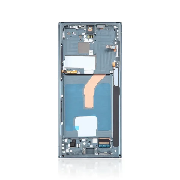 Genuine LCD Screen For Samsung Galaxy S22 Ultra 5G S908B With Frame Green