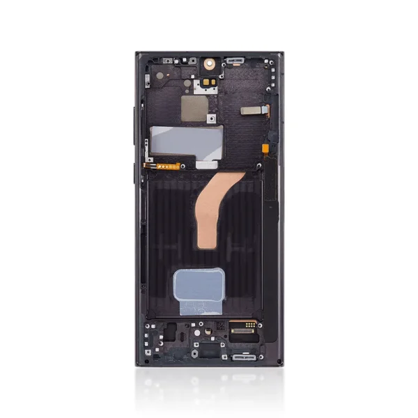 Genuine LCD Screen For Samsung Galaxy S22 Ultra 5G S908B With Frame Black