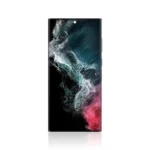 Genuine LCD Screen For Samsung Galaxy S22 Ultra 5G S908B With Frame Black