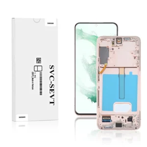 Genuine LCD Screen For Samsung Galaxy S22 Plus 5G S906B With Frame Pink Gold