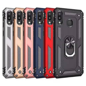 19A Slim Shockproof Ring Armor Stand Phone Case for Samsung Galaxy A20E A202F