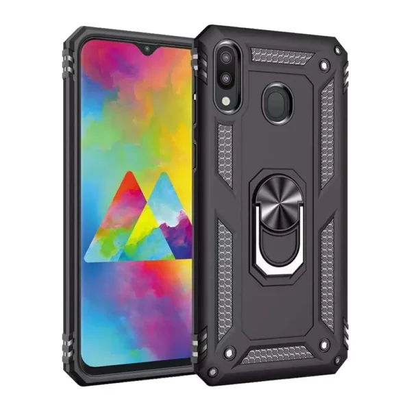 19B Slim Shockproof Ring Armor Stand Phone Case for Samsung Galaxy A20E A202F