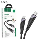HOCO U95 Freeway Type C to Type C PD Charging Data Cable 60W - Black