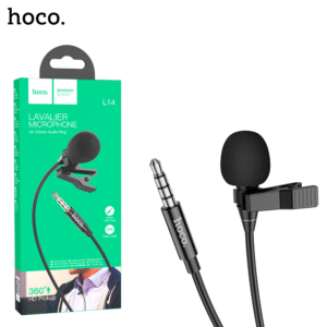 HOCO L14 3.5MM Aux Lavelier Microphone - Black