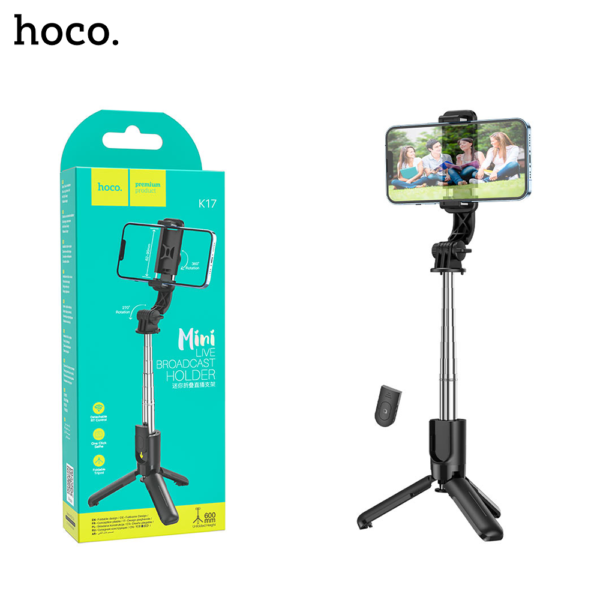 1A Hoco Tabletop holder K17 Figure for live broadcast BLACK iShine Trade T/A Boltify Limited
