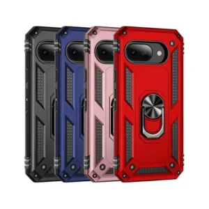 Slim Shockproof Ring Armor Stand Phone Cover Case for Google Pixel 9a