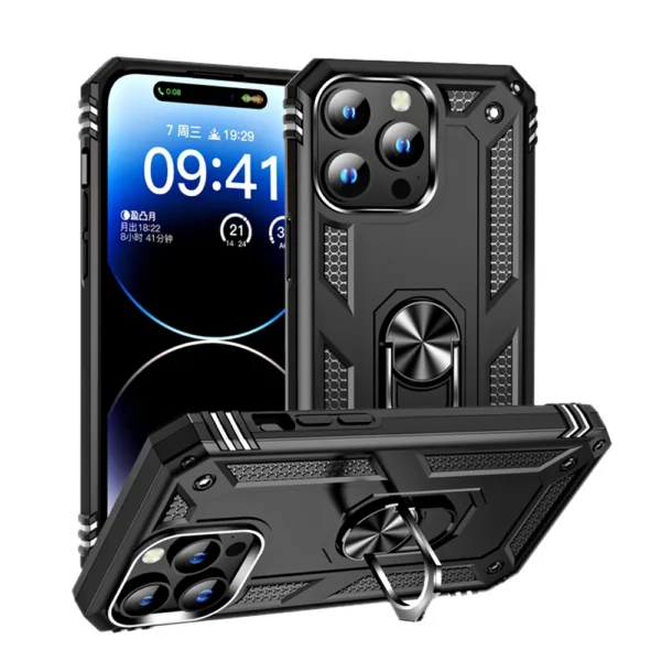 1B Ring Armor Case iPhone 15 Pro Max Black iShine Trade T/A Boltify Limited
