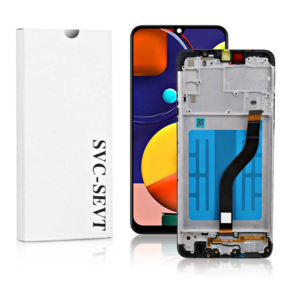 Genuine LCD Screen For Samsung Galaxy A20S (A207) With Frame and Touchpad - Black  (GH81-17774A)
