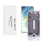Genuine LCD Screen For Samsung Galaxy S21 FE 5G (G990B) With Frame and Touchpad - Lavender (GH82-26420D)