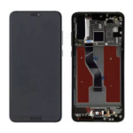 20A Replacement LCD Screen Display Touch and Digitizer Assembly for Huawei P20 Pro Black - With Frame