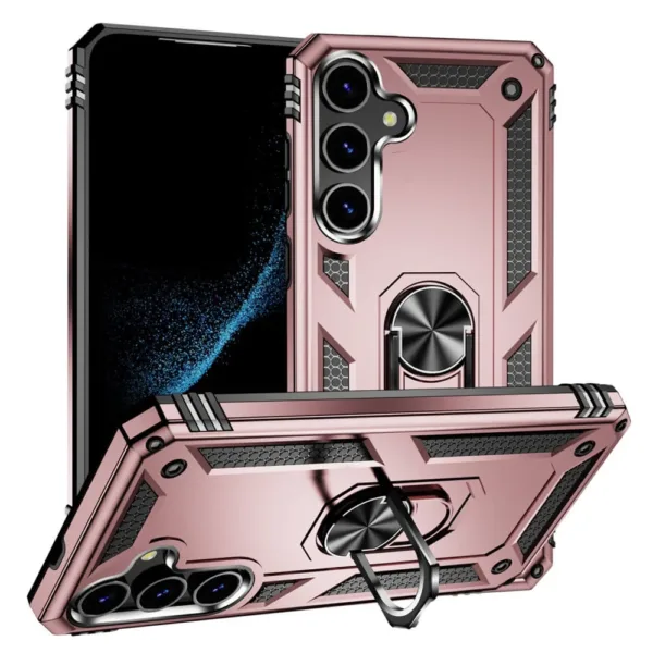 20C Slim Shockproof Ring Armor Stand Phone Case for Samsung Galaxy S24 Rose Gold iShine Trade T/A Boltify Limited