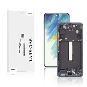 Genuine LCD Screen For Samsung Galaxy S21 FE 5G (G990B) With Frame and Touchpad - Graphite (GH82-26420A)