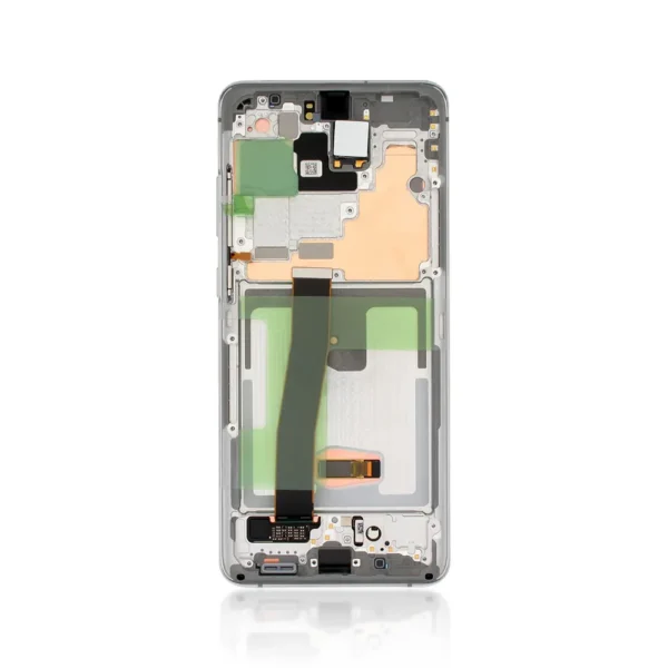 Genuine LCD Screen For Samsung Galaxy S20 Ultra 5G G988B With Frame Cloud White