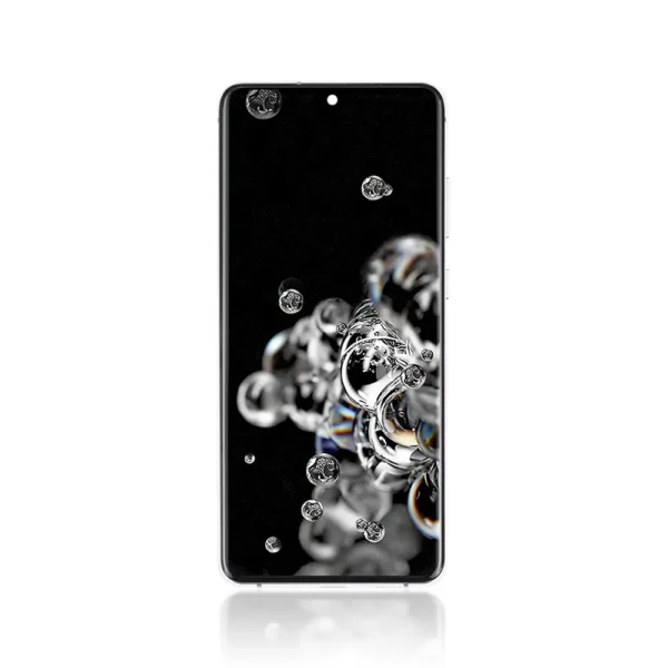 Genuine LCD Screen For Samsung Galaxy S20 Ultra 5G G988B With Frame Cloud White