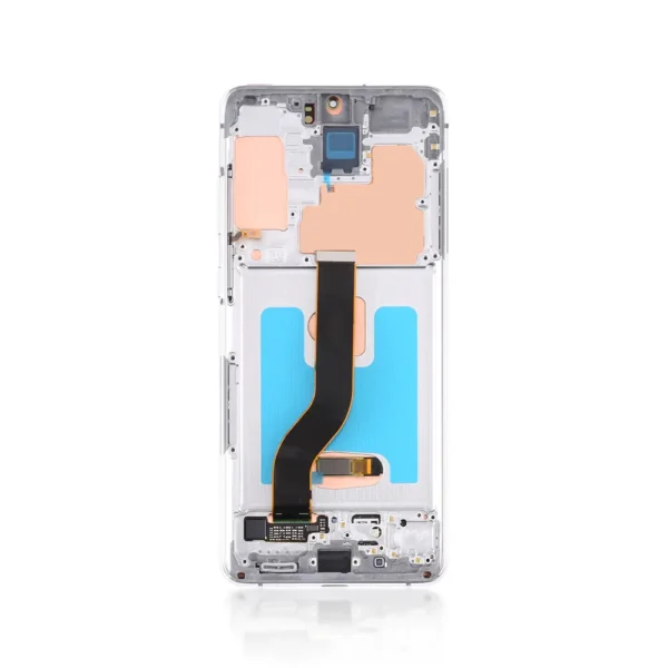 Genuine LCD Screen For Samsung Galaxy S20 Plus 5G G986F With Frame Cloud White
