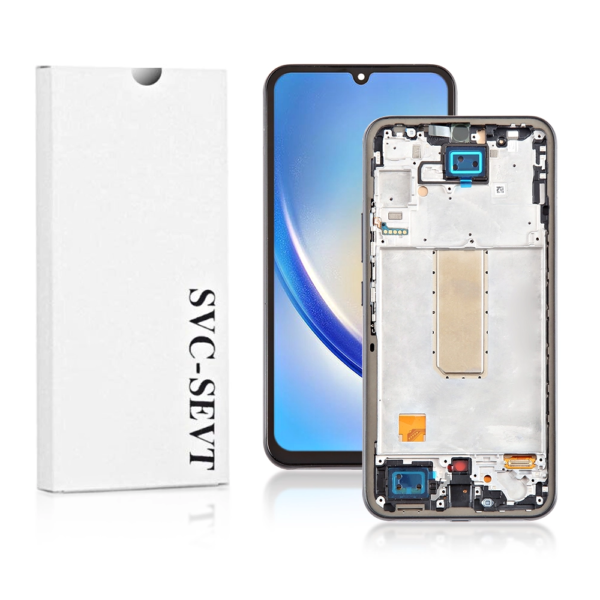 Genuine LCD Screen For Samsung Galaxy A34 5G (A346B) With Frame and Touchpad - Black  (GH82-31201A)
