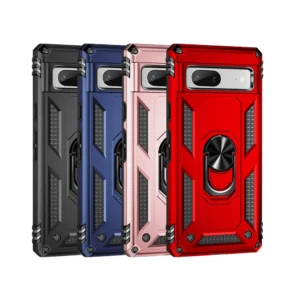 Slim Shockproof Ring Armor Stand Phone Cover Case for Google Pixel 8
