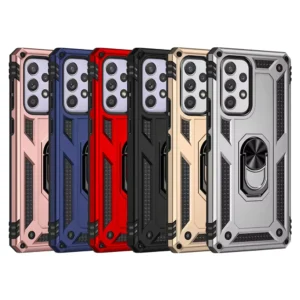 Slim Shockproof Ring Armor Stand Phone Case for Samsung Galaxy A73 (A736B)