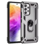 Slim Shockproof Ring Armor Stand Phone Case for Samsung Galaxy A73 (A736B) - 1