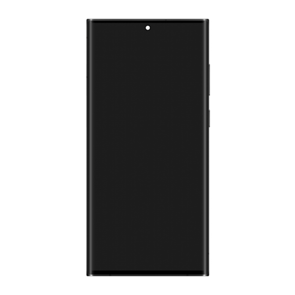 21C OLED LCD Screen For Samsung Galaxy S22 Ultra S908 Black With Frame iShine Trade T/A Boltify Limited