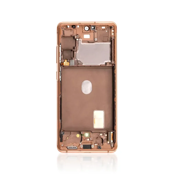 221B Genuine LCD Screen For Samsung Galaxy S20 FE 5G G781B With Frame Cloud Orange