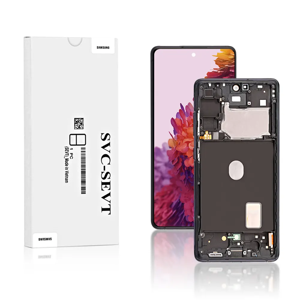 222A Genuine LCD Screen For Samsung Galaxy S20 FE 5G G781B With Frame Cloud Navy Genuine LCD Screen For Samsung Galaxy S20 FE 5G (G781B) With Frame and Touchpad - Cloud Navy (GH82-24214A)