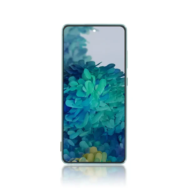 223B Genuine LCD Screen For Samsung Galaxy S20 FE 5G G781B With Frame Cloud Mint