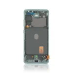 223C Genuine LCD Screen For Samsung Galaxy S20 FE 5G G781B With Frame Cloud Mint