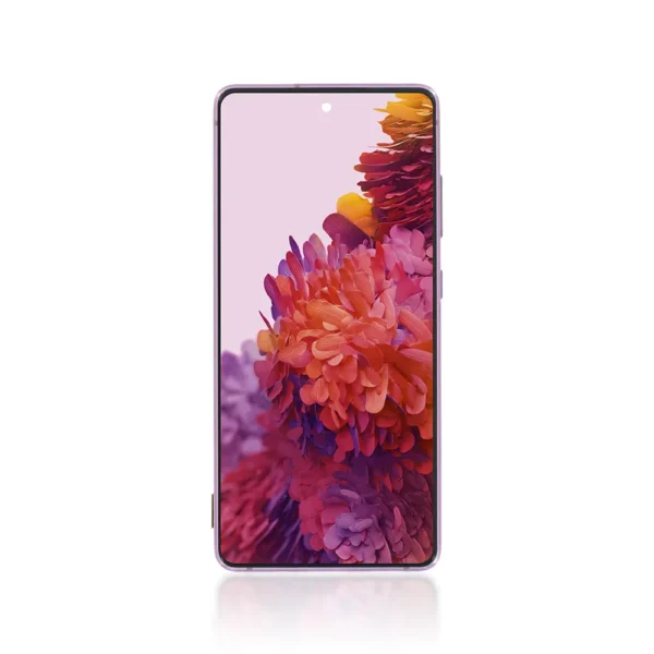224C Genuine LCD Screen For Samsung Galaxy S20 FE 5G G781B With Frame Cloud Lavender