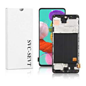 Genuine LCD Screen For Samsung Galaxy A51 (A515) With Frame and Touchpad - Black  (GH82-21680A)
