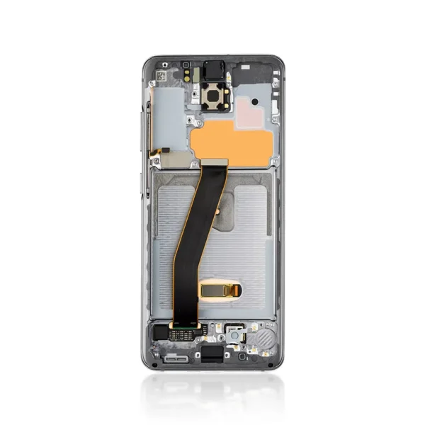 225C Genuine LCD Screen For Samsung Galaxy S20 4G 5G G980F G981F With Frame Cosmic Grey