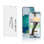 Genuine LCD Screen For Samsung Galaxy S20 4G/5G (G980F / G981F) With Frame and Touchpad - Cloud Blue (GH82-22131D)