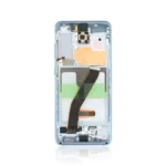227B Genuine LCD Screen For Samsung Galaxy S20 4G 5G G980F G981F With Frame Cloud Blue