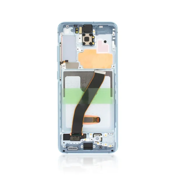 227B Genuine LCD Screen For Samsung Galaxy S20 4G 5G G980F G981F With Frame Cloud Blue