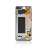 233B Genuine LCD Screen For Samsung Galaxy S10 Plus G975B With Frame Ceramic White