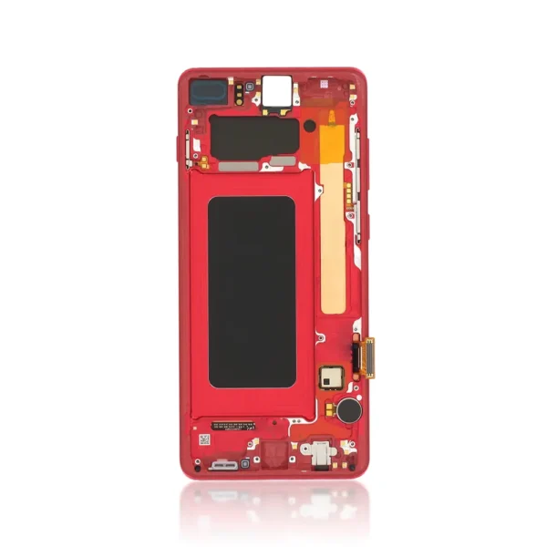 234B Genuine LCD Screen For Samsung Galaxy S10 Plus G975B With Frame Cardinal Red